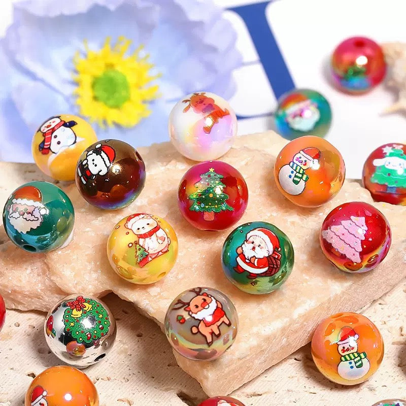 Acrylic round beads
