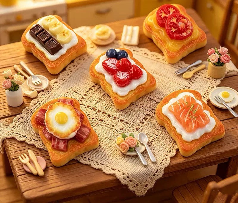Acrylic food figurines
