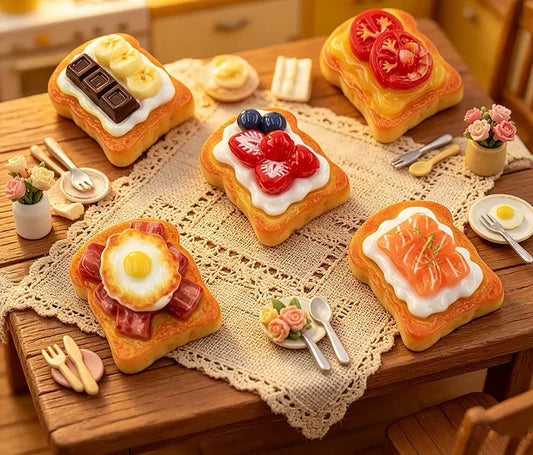 Acrylic food figurines